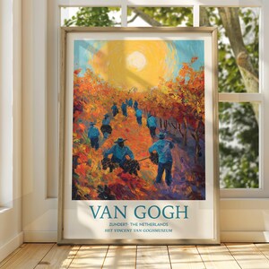 Vincent Van Gogh Kunst - Impressionistische Kunst - Berühmter Kunstdruck - Van Gogh Druck - Sternenklare Nacht - Van Gogh Himmel Kunst - Van Gogh Malerei - Blumen