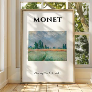 Claude Monet Poster - Monet Watercolour Art Print - Monet Print - Vintage French Home Decor - Famous Art - Impressionism Art - Gallery Art