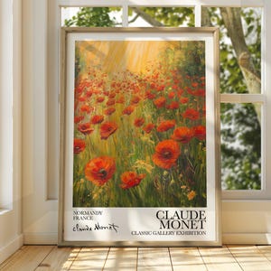 Claude Monet Poster - Monet Watercolour Art Print - Monet Print - Vintage French Home Decor - Famous Art - Impressionism Art - Gallery Art