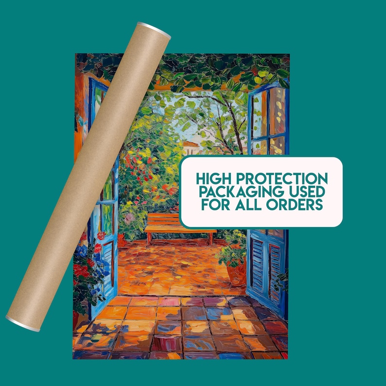 a painting of an open door with the words high protection against aging used for all
