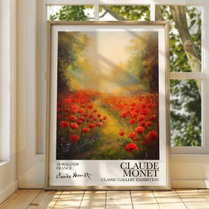Claude Monet Poster - Monet Watercolour Art Print - Monet Print - Vintage French Home Decor - Famous Art - Impressionism Art - Gallery Art