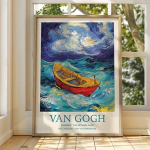 Vincent Van Gogh Kunst - Impressionistische Kunst - Berühmter Kunstdruck - Van Gogh Druck - Sternenklare Nacht - Van Gogh Himmel Kunst - Van Gogh Malerei - Blumen