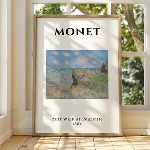 Claude Monet Poster - Monet Watercolour Art Print - Monet Print - Vintage French Home Decor - Famous Art - Impressionism Art - Gallery Art