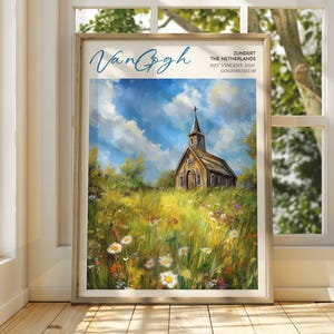 Vincent Van Gogh Kunst - Impressionistische Kunst - Berühmter Kunstdruck - Van Gogh Druck - Sternenklare Nacht - Van Gogh Himmel Kunst - Van Gogh Malerei - Blumen