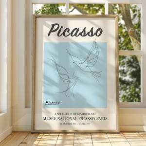 Pablo Picasso Art - Stampa espositiva - Stampa Line Art - Arte classica - Poster espositivo Picasso - Decorazione per la casa in galleria - Line Art Picasso