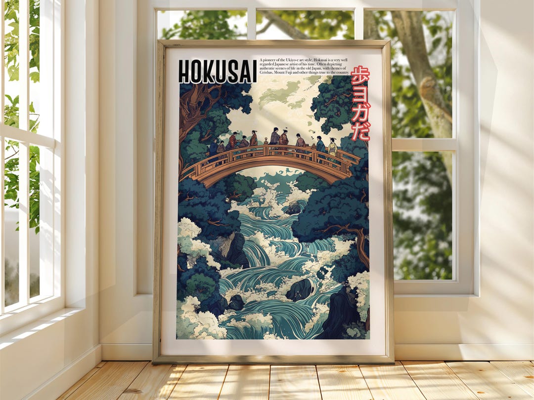 Vintage Japanese Art - Ukiyo-e Poster - Katsushika Hokusai Print ...