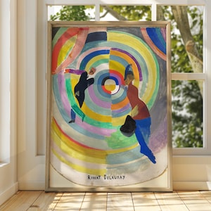 Robert Delaunay Kunst Poster - Ausstellungsposter - Galeriedruck - Berühmter Kunstdruck - Robert Delaunay Druck - Abstraktes Poster - Orphismus Kunst