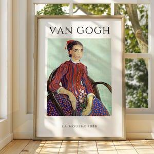 Vincent Van Gogh - La Mousme Van Gogh Kunst - Berühmter Kunstdruck - Van Gogh Druck - Sternenklare Nacht - Van Gogh Himmel Kunst - Van Gogh Gemälde