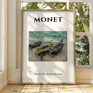 Claude Monet Poster - Monet Watercolour Art Print - Monet Print - Vintage French Home Decor - Famous Art - Impressionism Art - Gallery Art