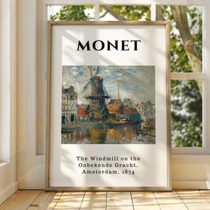 Claude Monet Poster - Monet Watercolour Art Print - Monet Print - Vintage French Home Decor - Famous Art - Impressionism Art - Gallery Art