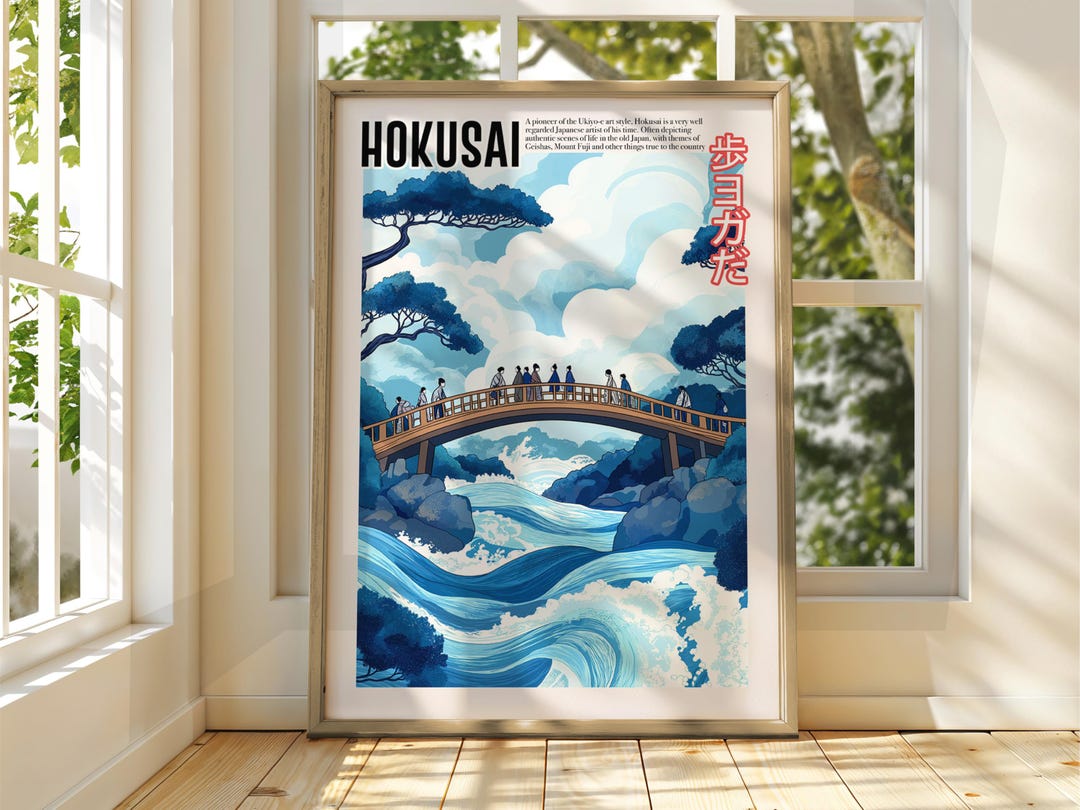 Vintage Japanese Art - Ukiyo-e Poster - Katsushika Hokusai Print ...