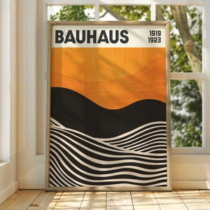 Impressão de arte Bauhaus - Pôster Bauhaus - Arte de parede Bauhaus - Pôster de exposição Bauhaus - Impressão de galeria - Arte de parede geométrica - Pôster de arte Bauhaus
