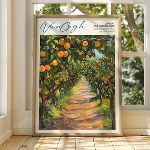 Vincent Van Gogh Kunst - Impressionistische Kunst - Berühmter Kunstdruck - Van Gogh Druck - Sternenklare Nacht - Van Gogh Himmel Kunst - Van Gogh Malerei - Blumen