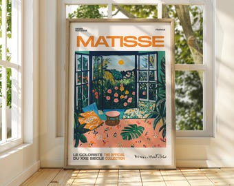 Estampado floral de Henri Matisse – Arte de patio fauvista, póster de exposición