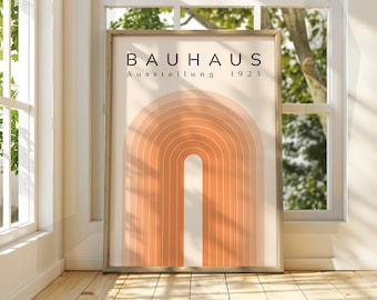 Bauhaus Exhibition Poster: Geometric Wall Art Print