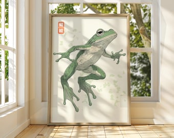 Japanese Vintage Frog Art - Matsumoto Hoji Wall Art - Animal Poster - Funny Animal Print - Japanese Wall Art - Frog Poster - Frog Wall Art