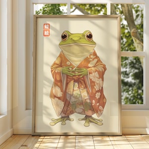 Japanese Vintage Frog Art - Matsumoto Hoji Wall Art - Animal Poster - Funny Animal Print - Japanese Wall Art - Frog Poster - Frog Wall Art