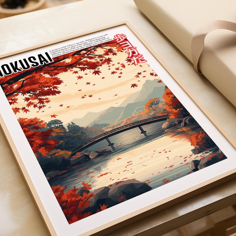 Vintage Japanese Art - Ukiyo-e Poster - Katsushika Hokusai Print ...