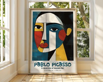 Picasso Exhibition Poster - Cubism Surrealism Art Print - Etsy