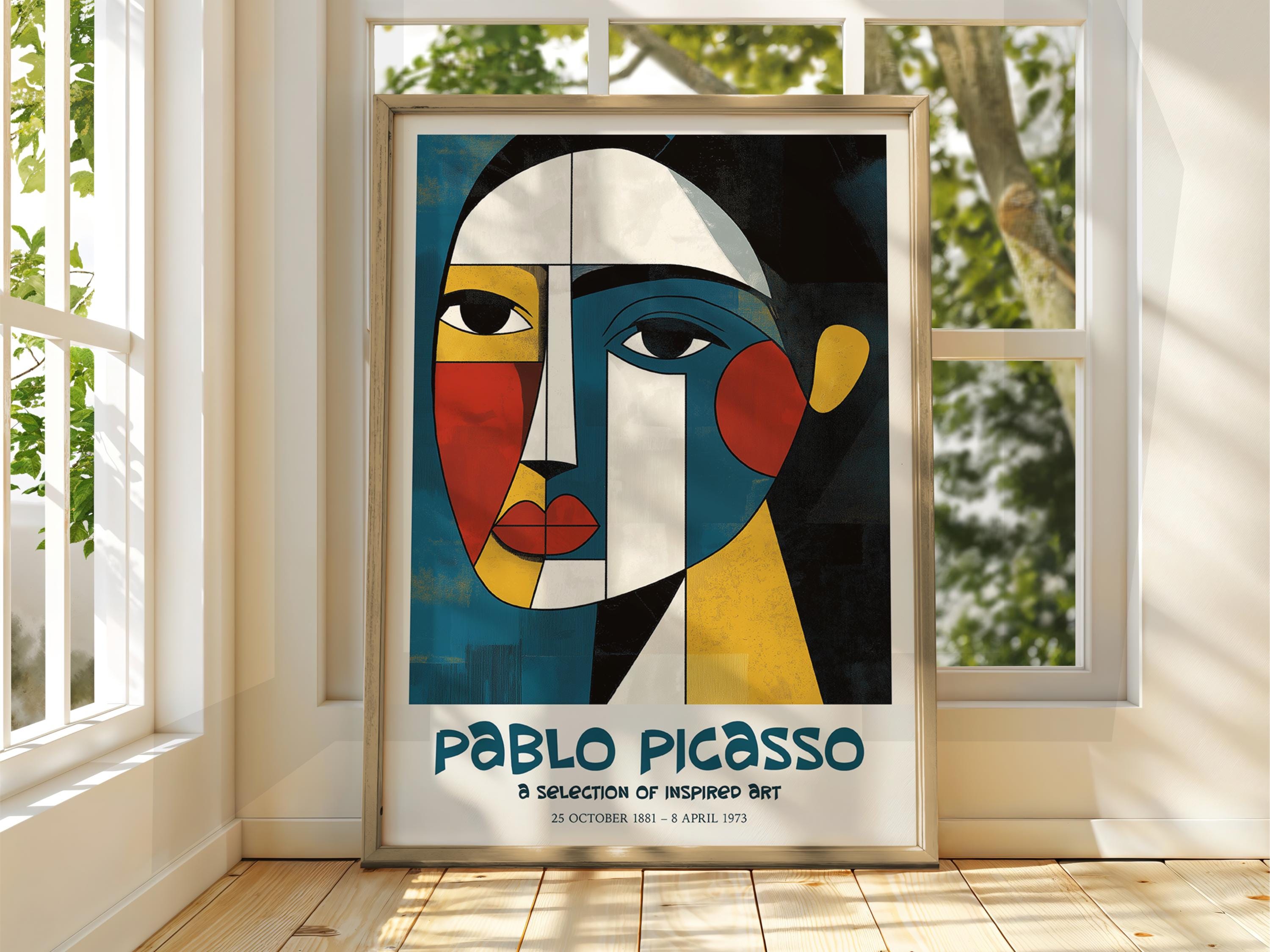 Picasso Exhibition Poster - Cubism Surrealism Art Print - Etsy
