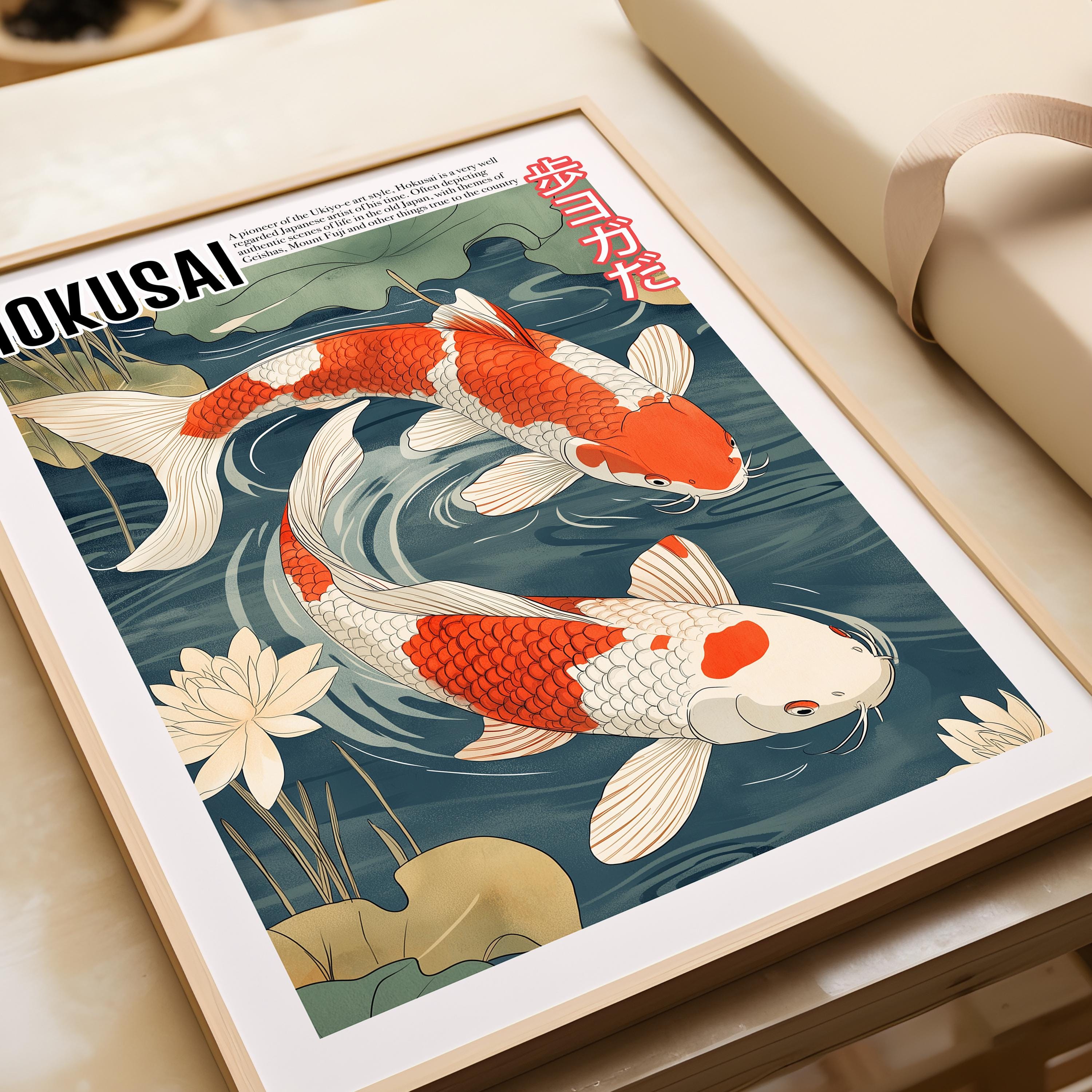 Vintage Japanese Art - Ukiyo-e Poster - Katsushika Hokusai Print ...