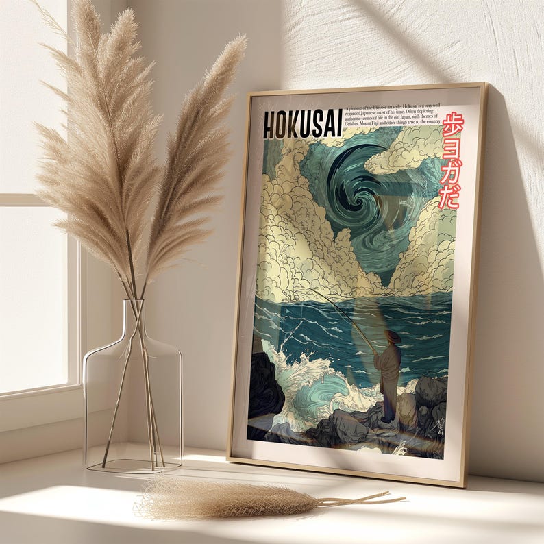 Vintage Japanese Art - Ukiyo-e Poster - Katsushika Hokusai Print ...