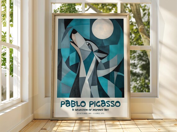 Picasso Wolf Art Print - Cubism Surrealism Gallery Decor - Etsy