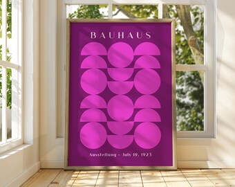 Bauhaus Exhibition Poster: Geometric Gallery Wall Art Print
