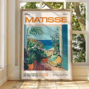 Henri Matisse Küstenterrasse Kunst - Ausstellungsdruck - Küsten Kunstdruck - Klassische Kunst - Matisse Kunst - Henri Matisse Druck - Meerblick Kunst