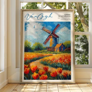 Vincent Van Gogh Kunst - Impressionistische Kunst - Berühmter Kunstdruck - Van Gogh Druck - Sternenklare Nacht - Van Gogh Himmel Kunst - Van Gogh Malerei - Blumen