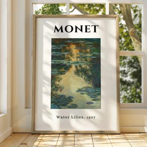 Claude Monet Poster - Monet Watercolour Art Print - Monet Print - Vintage French Home Decor - Famous Art - Impressionism Art - Gallery Art