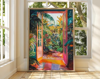 Henri Matisse Patio Floral Art - Exhibition Print - Gallery Print - Classic Art Print - Matisse Art - Henri Matisse Print - Fauvism Painting