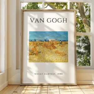 Vincent Van Gogh Kunst - Weizenernte Kunst - Berühmter Kunstdruck - Van Gogh Druck - Sternennacht - Van Gogh Himmel Kunst - Van Gogh Malerei - Blumen