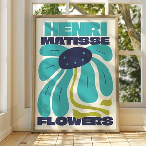 Henri Matisse Floral Art Poster - Exhibition Poster - Gallery Print - Famous Art Print - Matisse Art - Henri Matisse Poster - Floral Print