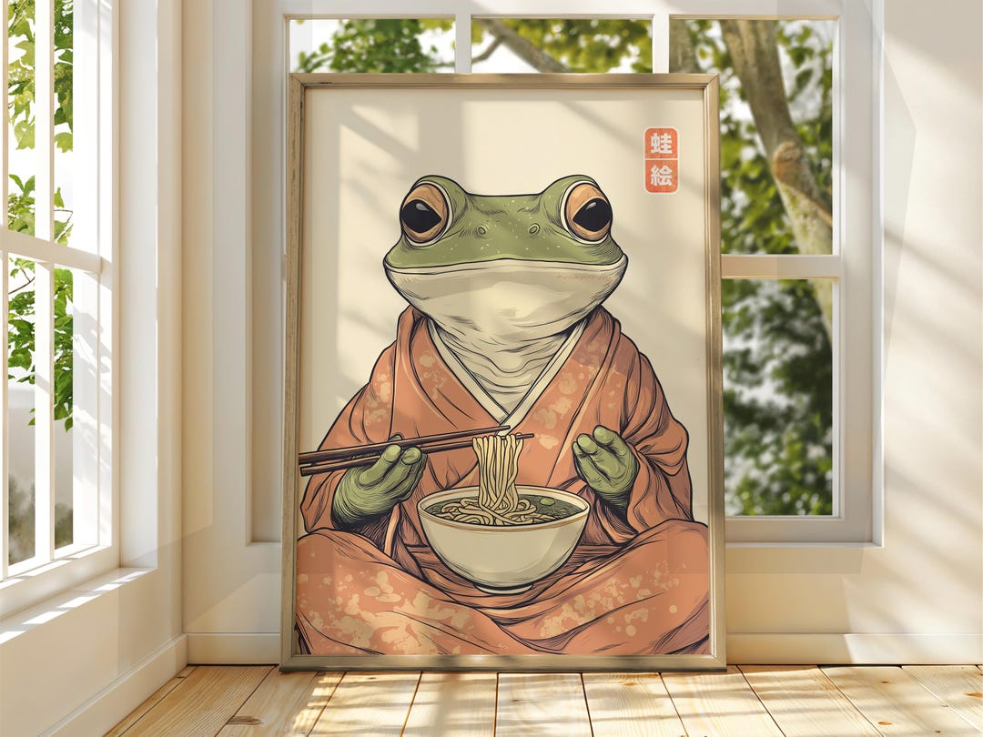 Japanese Vintage Frog Art - Matsumoto Hoji Wall Art - Animal