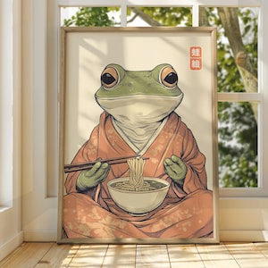 Japanese Vintage Frog Art - Matsumoto Hoji Wall Art - Animal Poster - Funny Animal Print - Japanese Wall Art - Frog Poster - Frog Wall Art