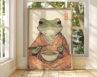 Japanese Vintage Frog Art - Matsumoto Hoji Wall Art - Animal Poster - Funny Animal Print - Japanese Wall Art - Frog Poster - Frog Wall Art