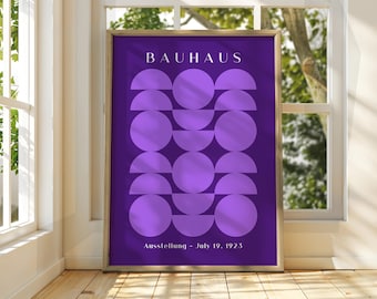 Bauhaus Exhibition Poster: Geometric Art Print