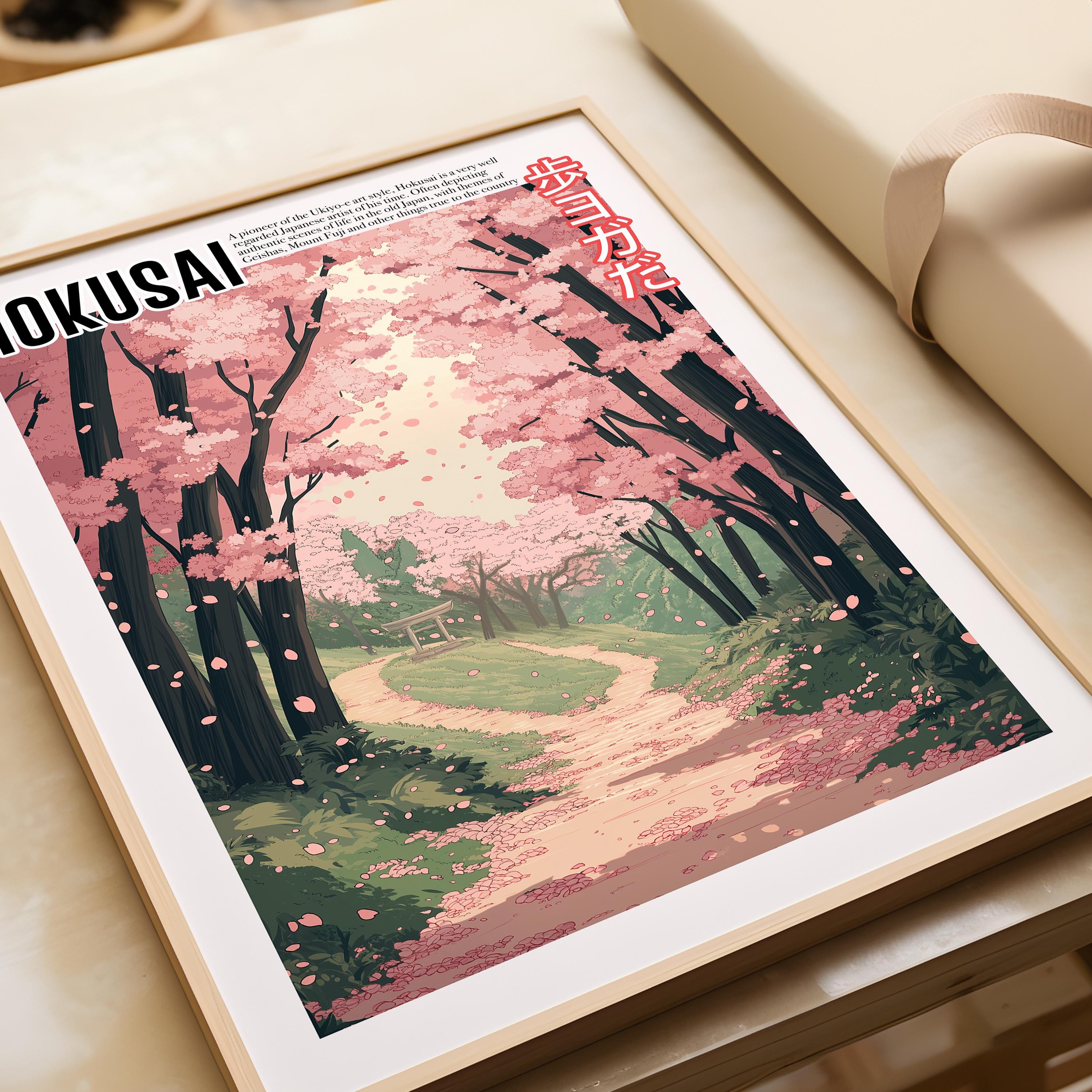 Vintage Japanese Art - Ukiyo-e Poster - Katsushika Hokusai Print ...