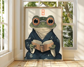 Japanese Vintage Frog Art - Matsumoto Hoji Wall Art - Animal Poster - Funny Animal Print - Japanese Wall Art - Frog Poster - Frog Wall Art