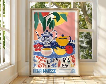 Henri Matisse Exhibition Poster – Coffee Shop Still Life Art Print