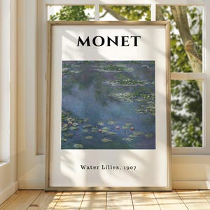 Claude Monet Poster - Monet Watercolour Art Print - Monet Print - Vintage French Home Decor - Famous Art - Impressionism Art - Gallery Art