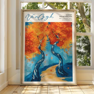 Vincent Van Gogh Kunst - Impressionistische Kunst - Berühmter Kunstdruck - Van Gogh Druck - Sternenklare Nacht - Van Gogh Himmel Kunst - Van Gogh Malerei - Blumen