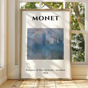 Claude Monet Poster - Monet Watercolour Art Print - Monet Print - Vintage French Home Decor - Famous Art - Impressionism Art - Gallery Art