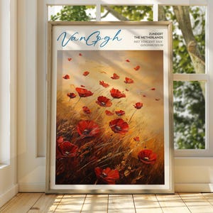 Vincent Van Gogh Kunst - Impressionistische Kunst - Berühmter Kunstdruck - Van Gogh Druck - Sternenklare Nacht - Van Gogh Himmel Kunst - Van Gogh Malerei - Blumen