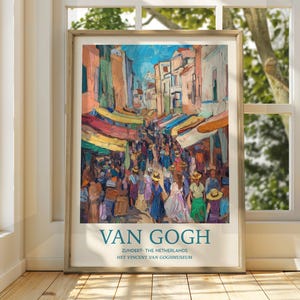 Vincent Van Gogh Kunst - Impressionistische Kunst - Berühmter Kunstdruck - Van Gogh Druck - Sternenklare Nacht - Van Gogh Himmel Kunst - Van Gogh Malerei - Blumen