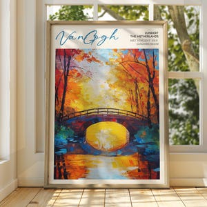 Vincent Van Gogh Kunst - Impressionistische Kunst - Berühmter Kunstdruck - Van Gogh Druck - Sternenklare Nacht - Van Gogh Himmel Kunst - Van Gogh Malerei - Blumen
