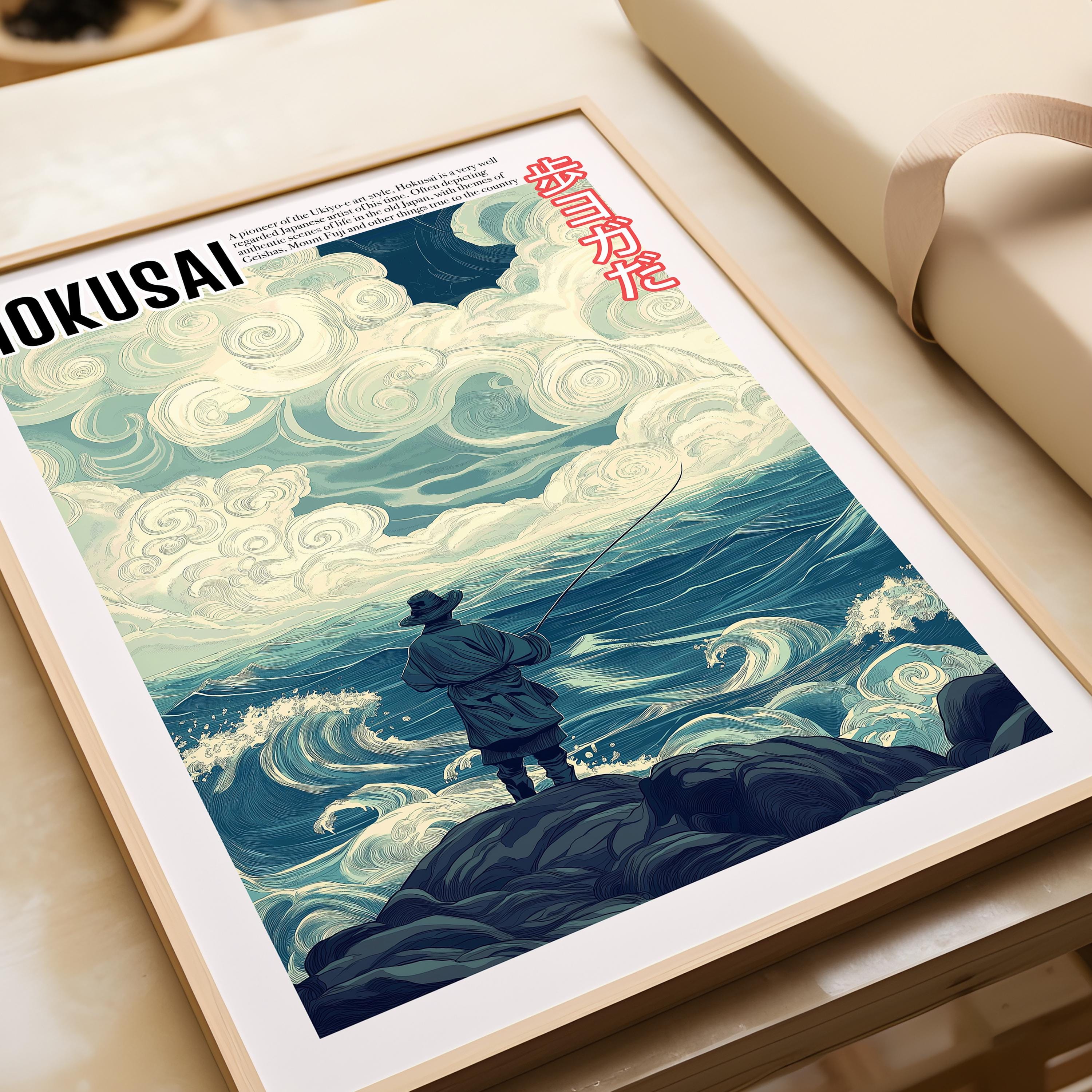 Vintage Japanese Art - Ukiyo-e Poster - Katsushika Hokusai Print ...