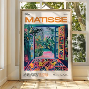 Henri Matisse Patio Floral Art - Wydruk wystawowy - Wydruk galeryjny - Klasyczny wydruk artystyczny - Sztuka Matisse&#39;a - Wydruk Henri Matisse&#39;a - Malarstwo fowistyczne
