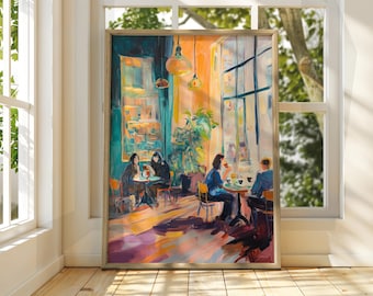 Henri Matisse Style Coffee Shop Art - Exhibition Print - Coffee Art Print - Classic Art Print - Matisse Art - Henri Matisse Print - Cafe Art